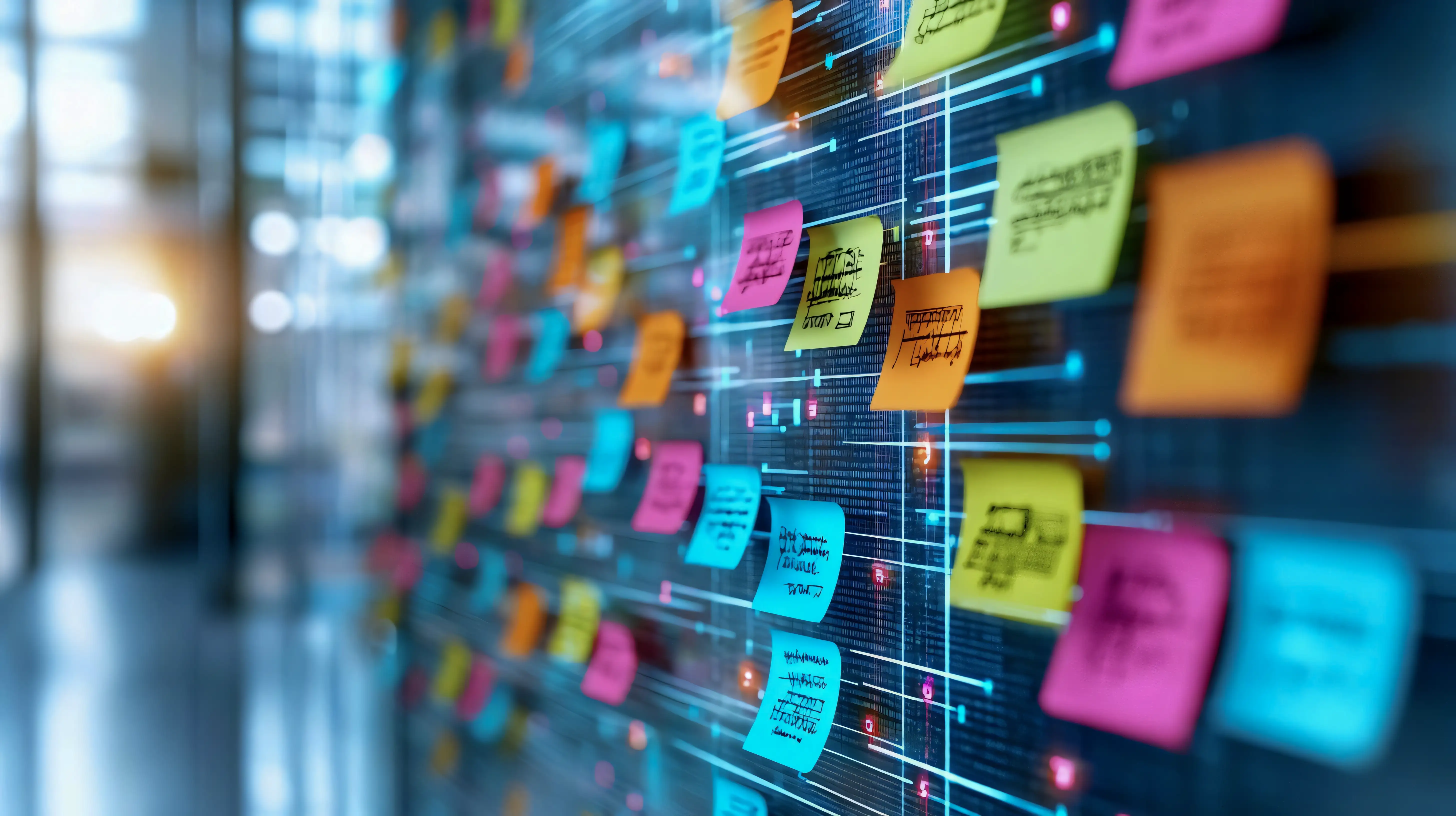 Colleagues collaborating in a workshop